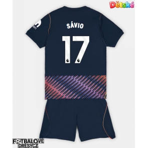 Tottenham Hotspur Savio #17 Dětské Venkovní dres komplet 2026-27 Krátký Rukáv (+ trenýrky)